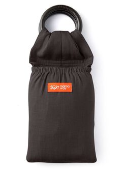 Solid Linen Baby Ring Sling, Charcoal, hi-res