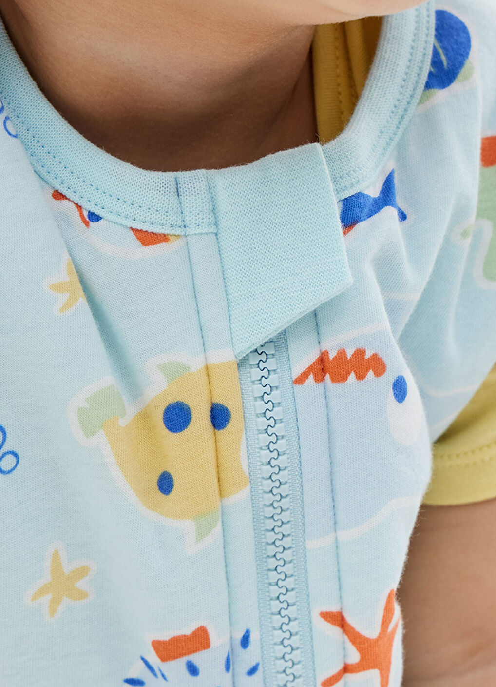 Lightweight Optimum Temp. Sleep Suit-Sea World, , hi-res image number 2
