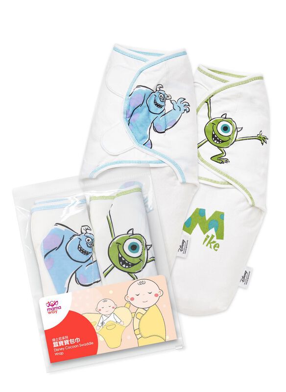 Disney Monsters Inc Cocoon Swaddle Wrap 2 Pack