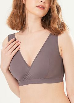 Ultra Breezy Crossover Nursing Sleep Bra, Dusty Purple, hi-res