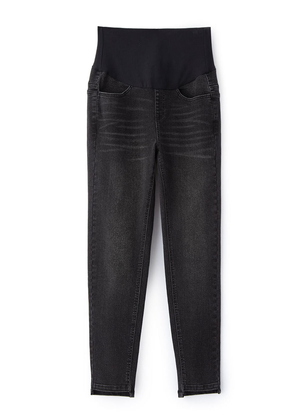Asymmetric Hem Maternity Skinny Jeans, , hi-res image number 6