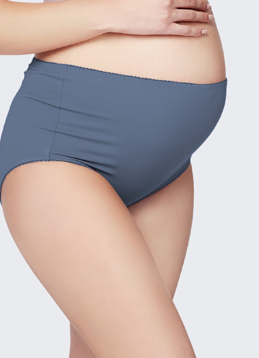 Antibacterial Maternity Full Briefs 2 Pack, Periwinkle, hi-res image number 1