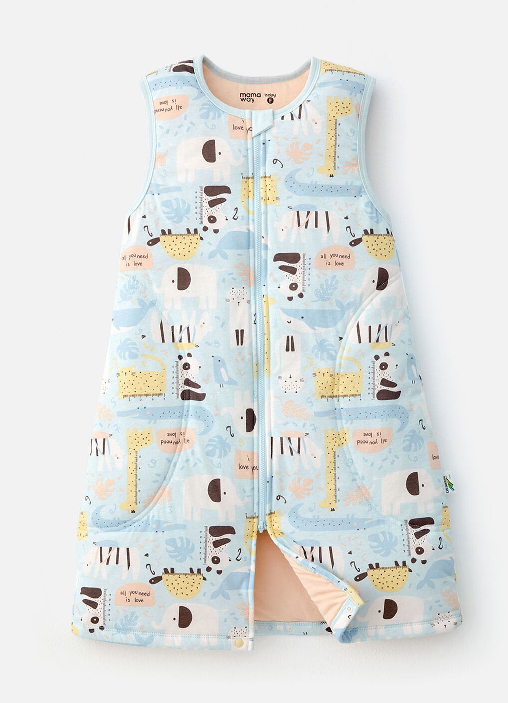 All Seasons Optimum Temp. Sleep Suit-Party Animals, , hi-res image number 0