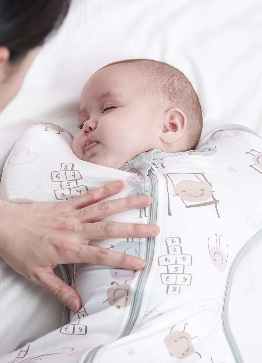 Newborn Swaddle-Happy Dango, , hi-res image number 2