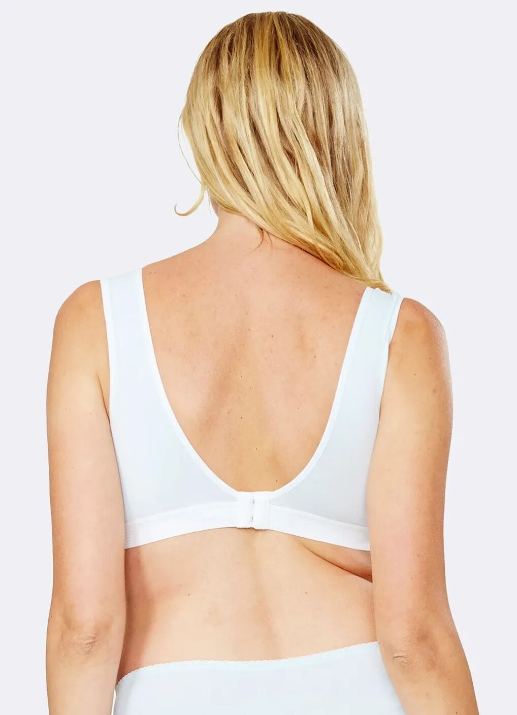 Antibacterial Crossover Sleeping & Nursing Bra With Cups, , hi-res image number 4