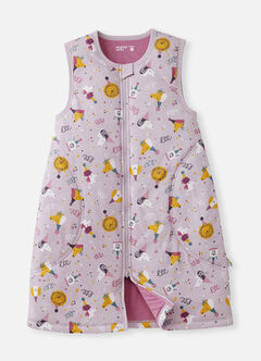 Lightweight Optimum Temp. Sleep Suit-Doggie Party, Purple, hi-res