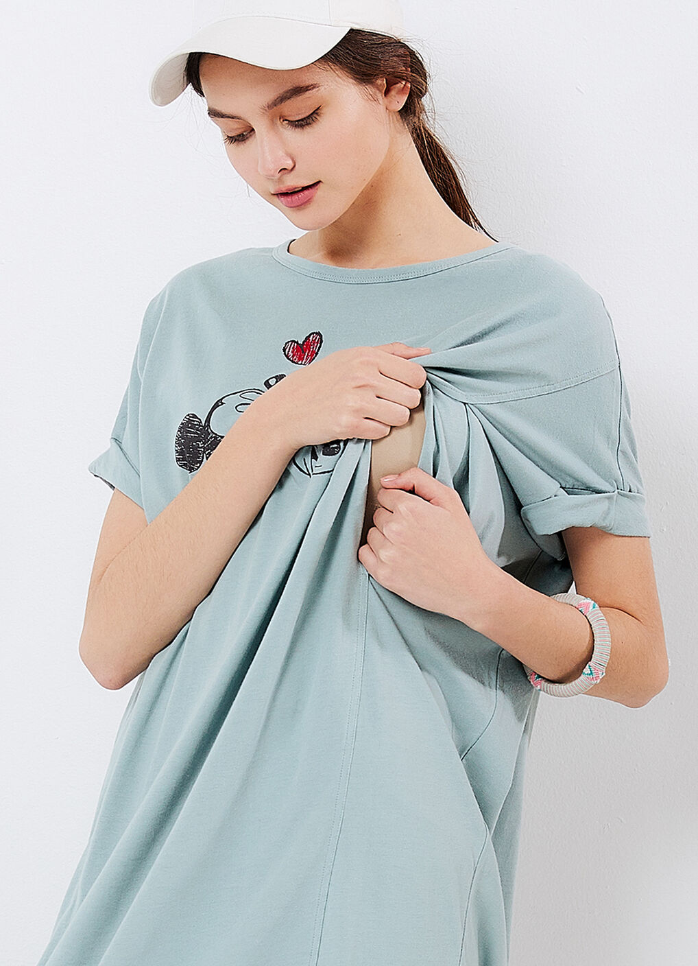 Disney Mickey & Minnie Maternity & Nursing Long Top, , hi-res image number 3