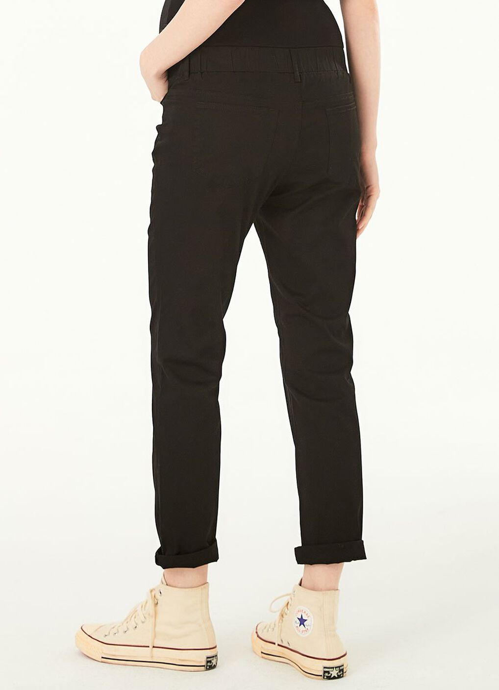 Cotton Maternity Slim Pants, , hi-res image number 3