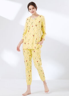 Disney Winnie The Pooh Maternity & Nursing Pyjama Set, , hi-res