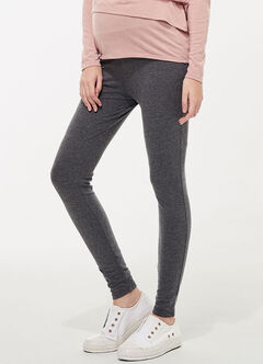 Maternity Yoga Thermal Full-Length Leggings, , hi-res