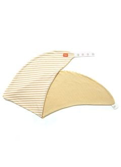 Non-Toxic Maternity & Feeding Pillow Case - Yellow Stripe, Butter, hi-res