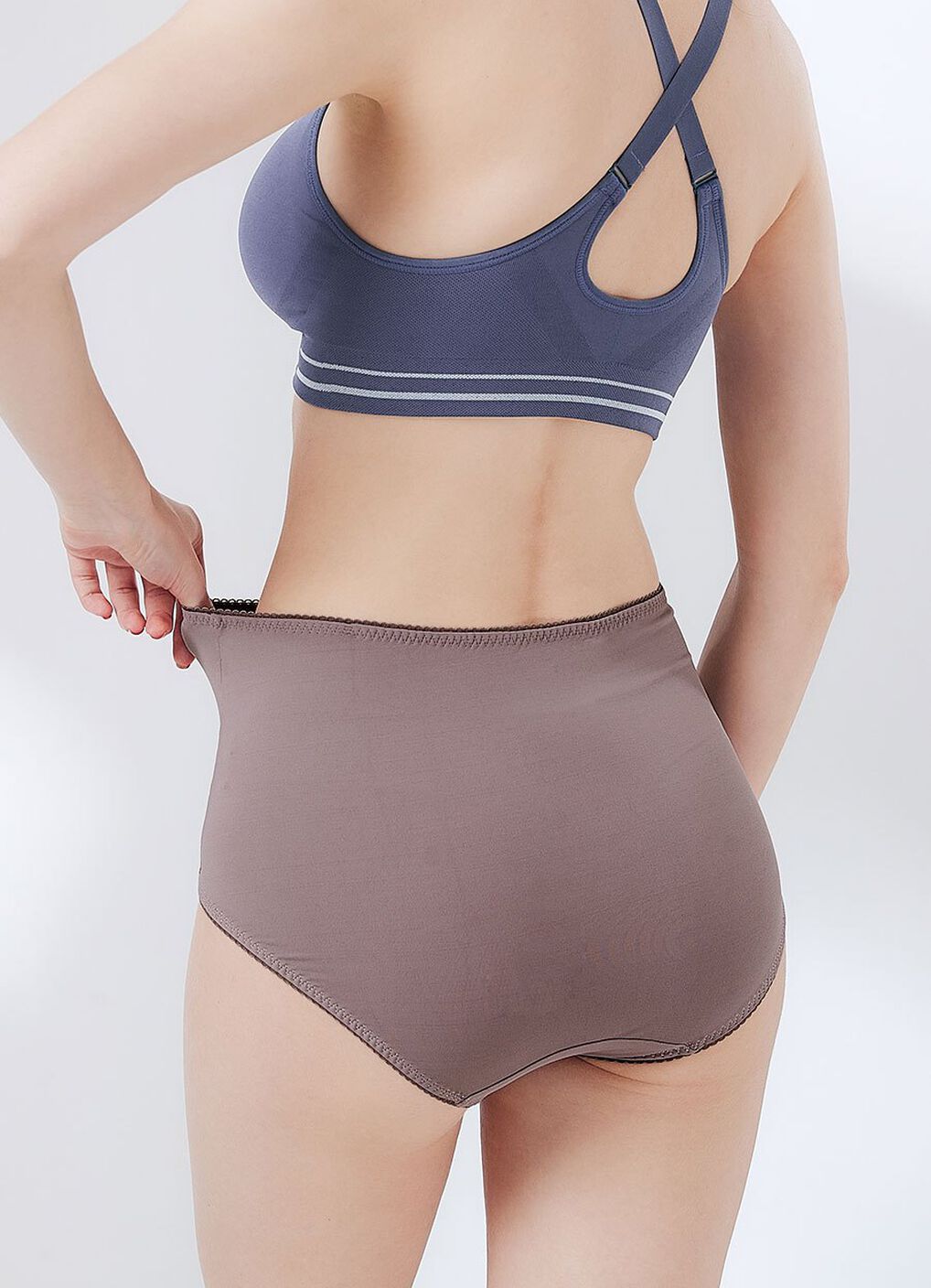 Antibacterial Maternity Full Briefs 2 Pack, Dusty Purple, hi-res image number 3