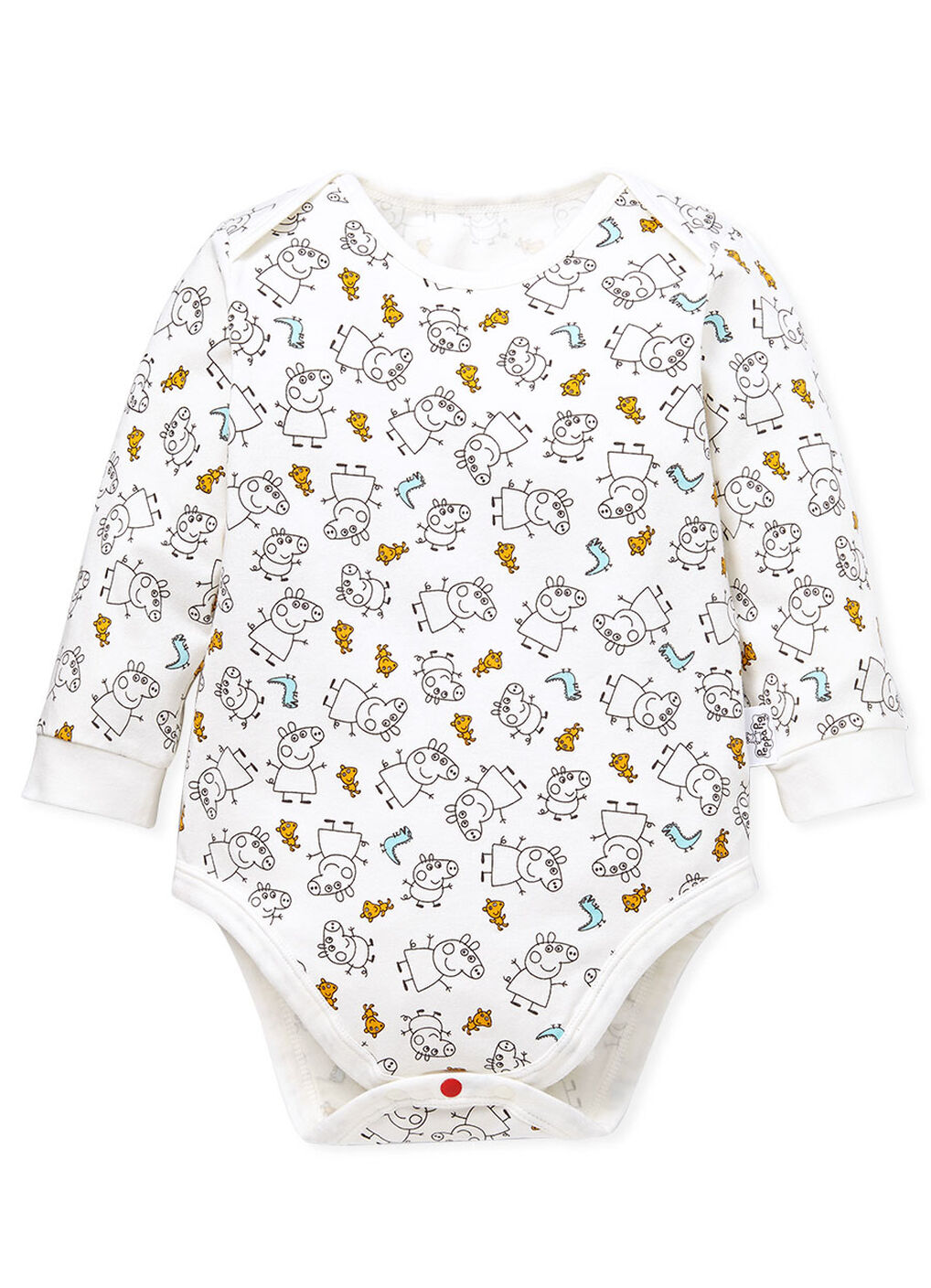 Line Arts Peppa Pig Baby Cotton Long Sleeve Bodysuit 2 Pack, , hi-res image number 2