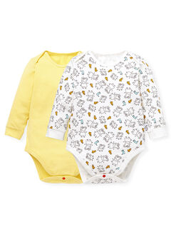 Line Arts Peppa Pig Baby Cotton Long Sleeve Bodysuit 2 Pack, , hi-res