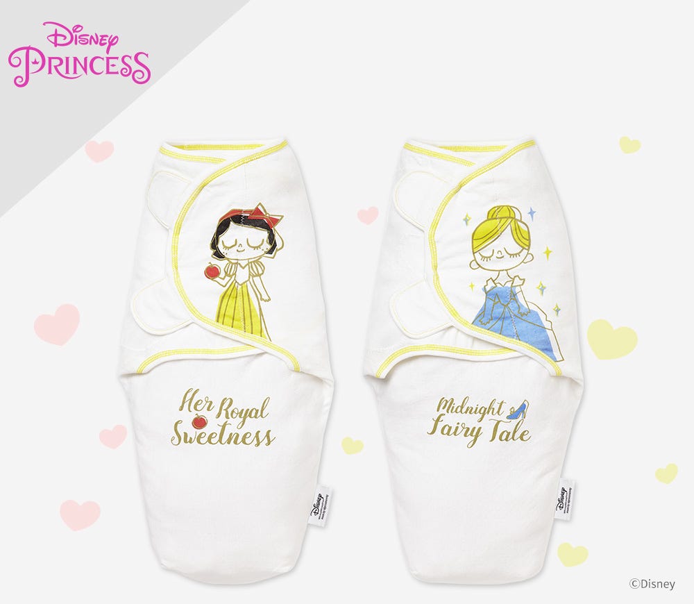 Disney Princess Cocoon Swaddle Wrap 2 Pack