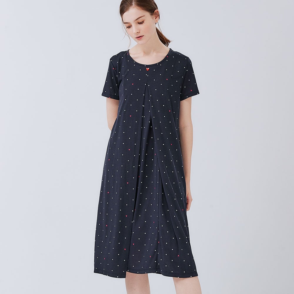 Mickey Dotty Maternity & Nursing Pyjama Dress Mickey Dotty Maternity & Nursing Pyjama Dress