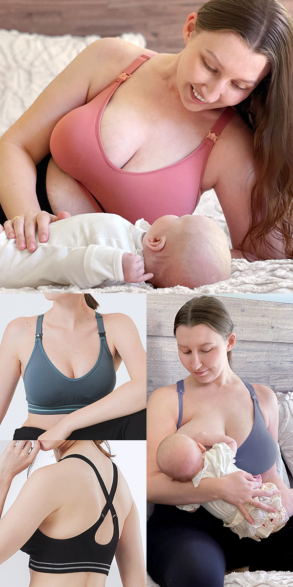 Antibacterial Seamless Maternity & Nursing Sports Bra