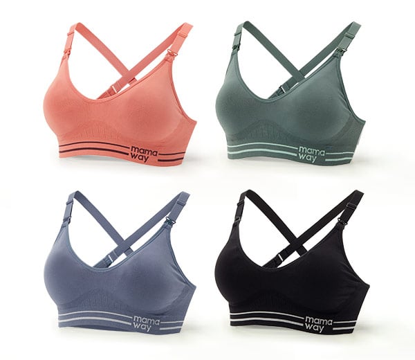 Antibacterial Seamless Maternity & Nursing Sports Bra