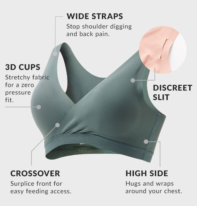 Ultra Silky Crossover Sleeping & Nursing Bra